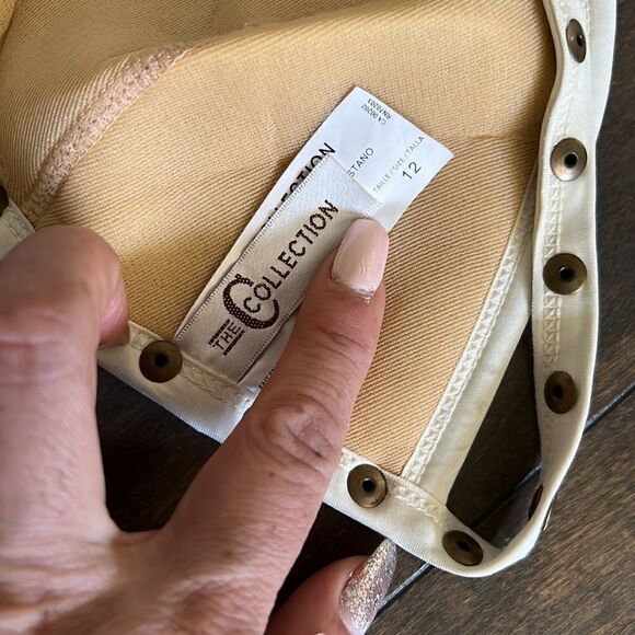 The collection brown cream studded halter bikini set Sz-12 - Picture 10 of 11